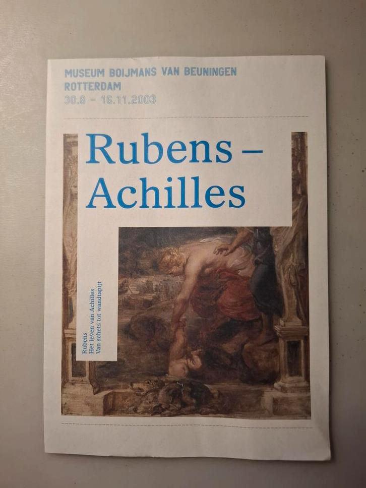 Rubens - Achilles, Boijmans Van Beuningen 2003, Boeken, Catalogussen en Folders, Gelezen, Folder, Ophalen of Verzenden