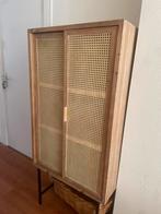 Stijlvolle houten kast met webbing deuren, Huis en Inrichting, Kasten | Dressoirs, Ophalen, 50 tot 100 cm, Zo goed als nieuw, 25 tot 50 cm