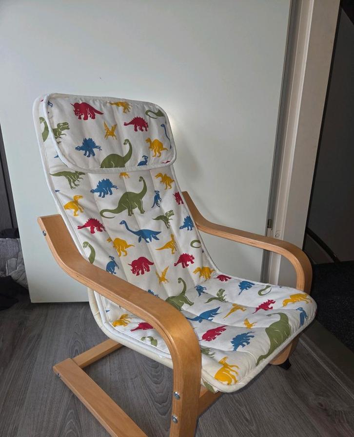 Ikea kinder stoel fauteuil poang, Kinderen en Baby's, Kinderstoelen, Zo goed als nieuw, Overige typen, Ophalen