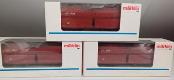 3 stuks Märklin 4725 H0 Zelflosser van de NS (leeg) beschikbaar voor biedingen