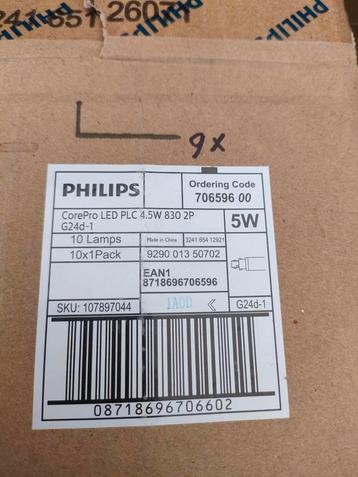 Doos lampen Philips LED masterpl-c corepro pl-l4p osram beschikbaar voor biedingen