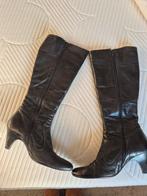 DAMES LAARSEN LEER, Ophalen of Verzenden, Zo goed als nieuw, Zwart, Hoge laarzen