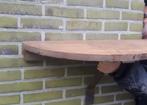 Dikke halfronde houten plank met standaard, Plank, Gebruikt, 25 tot 50 mm, Minder dan 200 cm