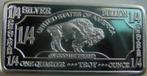 1st. 1/4 Troy Oz puur .999 fijn Zilver baar,USA Buffalo bar!, Postzegels en Munten, Edelmetalen en Baren, Verzenden, Zilver