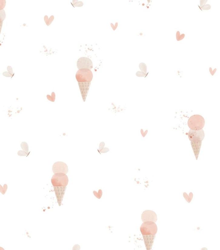 Kinderbehang IJsjes Vlinders en Hartjes Lilipinso, Kinderen en Baby's, Kinderkamer | Inrichting en Decoratie, Nieuw, Wanddecoratie