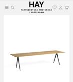 HAY pyramid eettafel 250 x 85 mat gelakt - zwart onderstel, Huis en Inrichting, Tafels | Eettafels, Ophalen, Eikenhout, 200 cm of meer