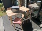 keukentafel + 4 stoelen, Huis en Inrichting, Tafels | Eettafels, Ophalen, 100 tot 150 cm, Zo goed als nieuw, 150 tot 200 cm