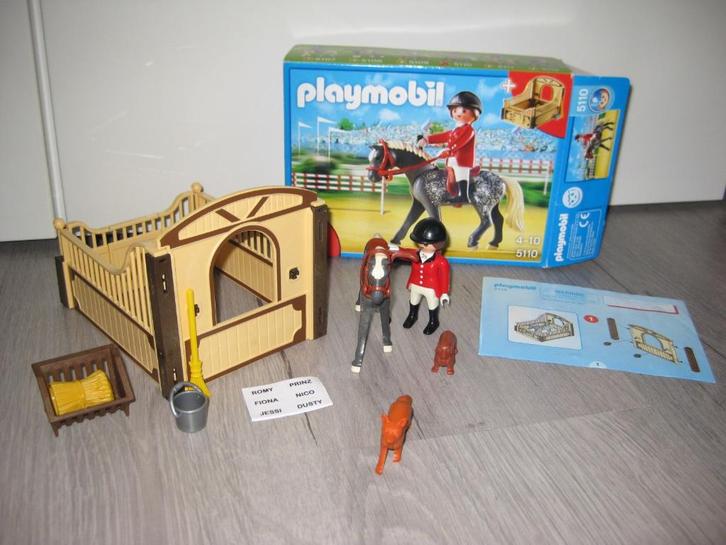 Playmobil amazone met paard en paardenbox 5110, Kinderen en Baby's, Speelgoed | Playmobil, Zo goed als nieuw, Complete set, Ophalen of Verzenden
