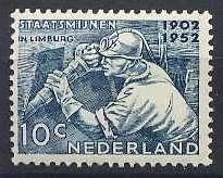 Nederland NVPH nr 582 ongebruikt Mijnwerker 1952, Postzegels en Munten, Postzegels | Nederland, Postfris, Na 1940, Verzenden