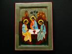 De Heilige Drie Eenheid handgeschilderd aureool goudverguld, Antiek en Kunst, Ophalen of Verzenden