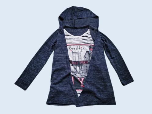 LPC GIRLS blauw vest met shirt in 1 maat 12 (152)  ~ TH2044, Kinderen en Baby's, Kinderkleding | Maat 152, Gebruikt, Meisje, Trui of Vest