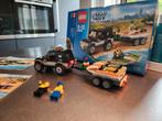 Lego city jeep met 2 waterscooters 100% compleet met ovp, Ophalen of Verzenden, Zo goed als nieuw, Complete set, Lego