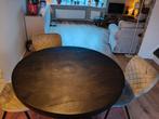 Eettafel met stoelen, Huis en Inrichting, Tafels | Eettafels, Ophalen, Rond, Zo goed als nieuw, Vier personen