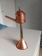 Snotneus koperen olielampje, Antiek en Kunst, Antiek | Koper en Brons, Ophalen of Verzenden, Koper