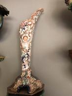 Antieke Porseleinen Vaas met Engel, Ophalen