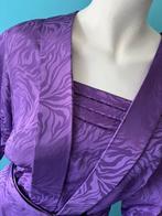Vintage jaren 80 chique jurk paars maat 46, Kleding | Dames, Verzenden, Jurk, Paars, Vintage