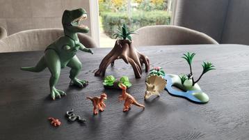Playmobil 4171 Tyrannosaurus met Velociraptors beschikbaar voor biedingen