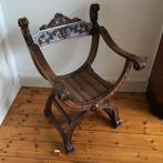 Veldslagstoel oude stoel re-enactment curulisch troon hout, Ophalen of Verzenden