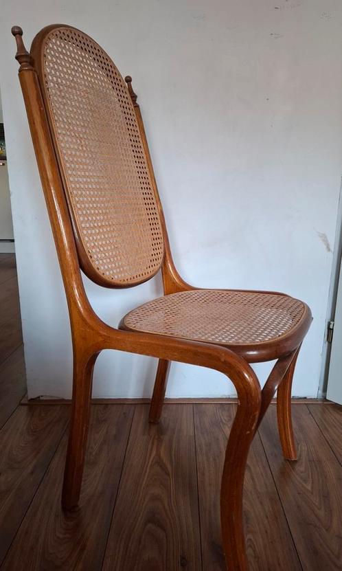 Vintage 60s met rotan webbing stoel, Antiek en Kunst, Antiek | Meubels | Stoelen en Banken, Ophalen