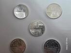 Zilveren 10 gulden 5x, Postzegels en Munten, Munten | Nederland, Ophalen of Verzenden, Koningin Juliana, 10 gulden