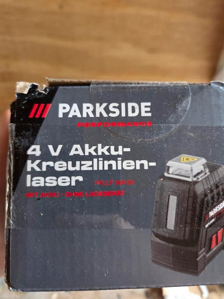 PARKSIDE PERFORMANCE Accu-kruislijnlaser 360, Doe-het-zelf en Verbouw, Meetapparatuur, Nieuw, Licht, Ophalen