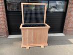Douglas houten plantenbak, terras afscheidingsbak, bloempot, Tuin en Terras, Bloembakken en Plantenbakken, Ophalen, Tuin, Minder dan 60 cm