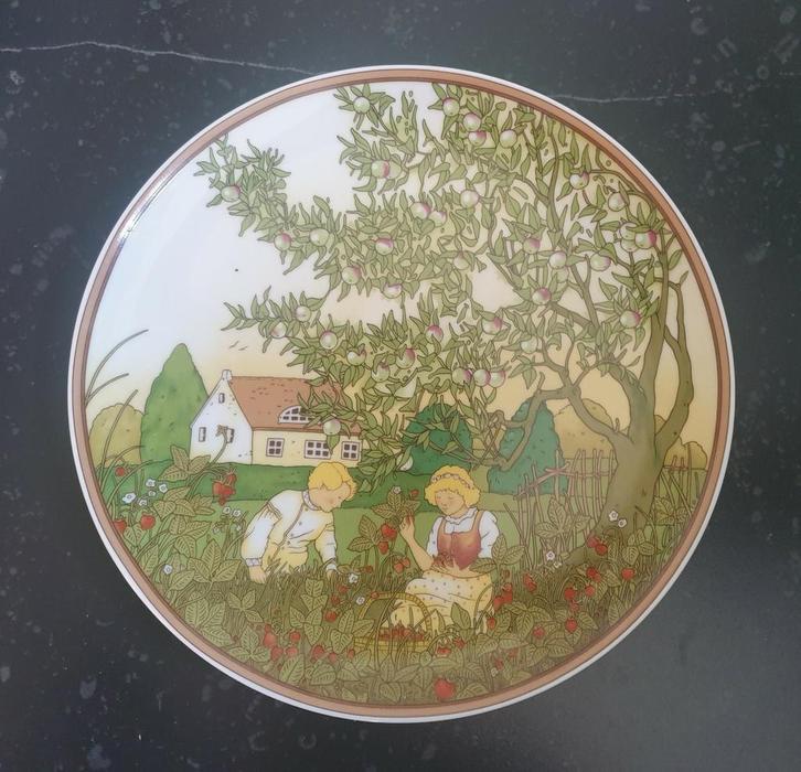 Villeroy& Boch Heinrich originele wandbord met Duitse tekst, Antiek en Kunst, Antiek | Wandborden en Tegels, Ophalen of Verzenden
