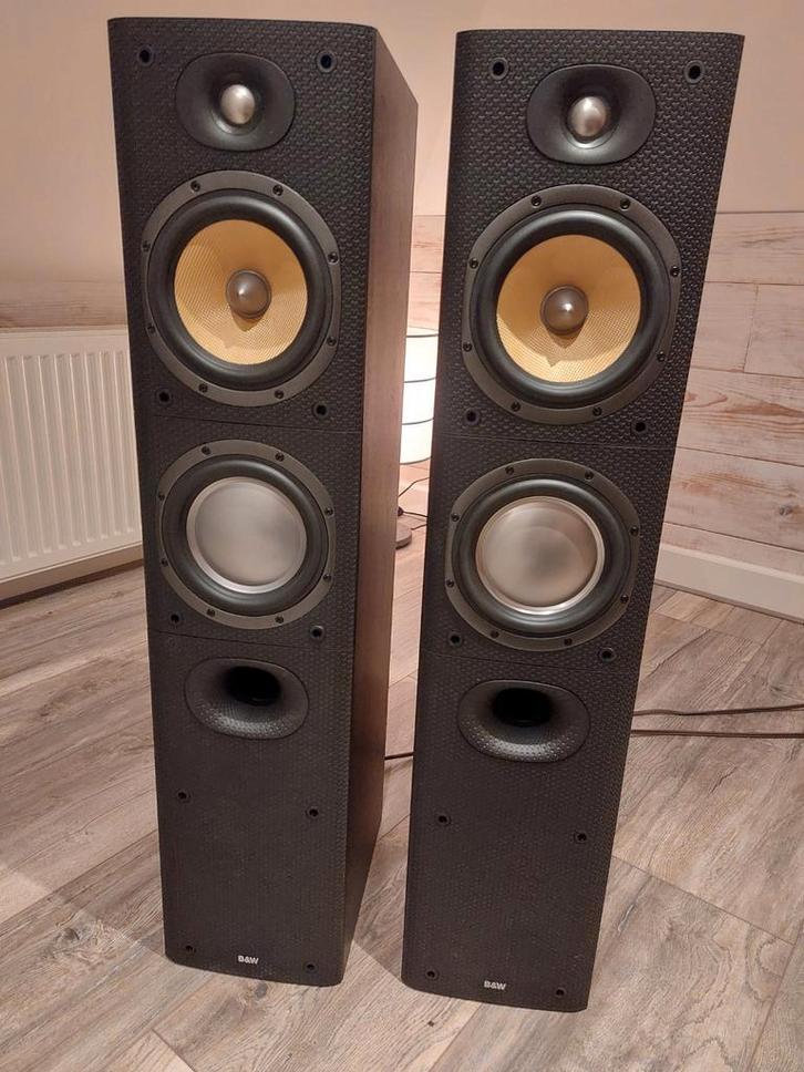 Set Bowers & Wilkins DM603 S3, in zeer goede staat, Audio, Tv en Foto, Luidsprekers, Zo goed als nieuw, Front, Rear of Stereo speakers
