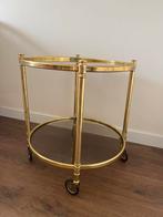 Vintage bar cart trolley, Huis en Inrichting, Tafels | Bijzettafels, Ophalen, Gebruikt, 60 cm of meer, Rechthoekig