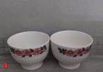 Wedgwood Briar Rose 2 grote suiker-bakjes op voet 9,5 cm, Ophalen of Verzenden, Zo goed als nieuw, Kom(men), Wedgwood