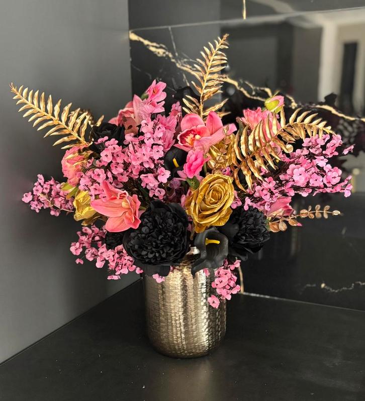Echte eyecatcher compleet met vaas, Huis en Inrichting, Woonaccessoires | Kunstplanten en Kunstbloemen, Nieuw, Ophalen of Verzenden