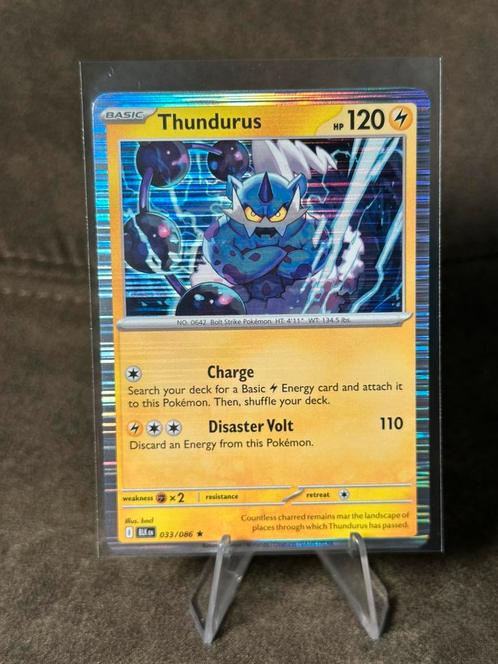 Thundurus [Holo] #33 033/086 (Pokemon Black Bolt), Hobby en Vrije tijd, Verzamelkaartspellen | Pokémon, Zo goed als nieuw, Losse kaart