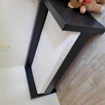 1 persoons bed, 90 x 200 Wooods, zwart beschikbaar voor biedingen