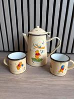 Vintage Winnie de Pooh emaille koffie/thee set - Disneyland, Ophalen of Verzenden, Winnie de Poeh of vrienden, Servies