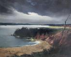 Toon Koster (1913-1990) - Rivierlandschap in de schemer, Ophalen of Verzenden