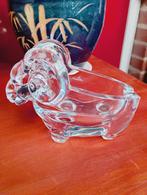 Vintage kristallen pijp houder in de vorm van een ram, Antiek en Kunst, Antiek | Glas en Kristal, Ophalen of Verzenden