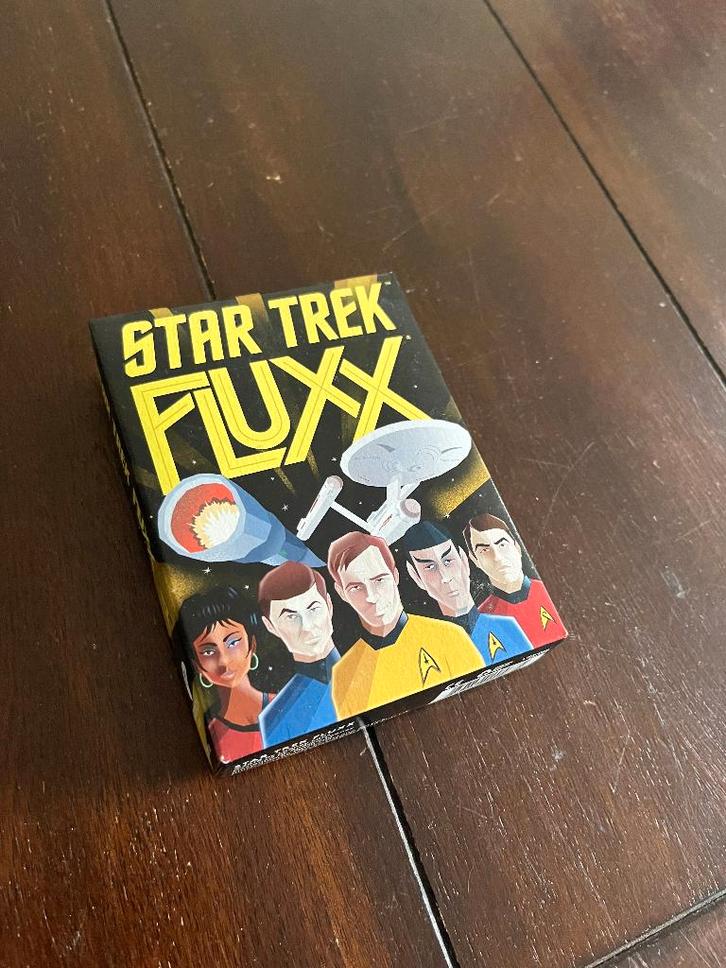Star Trek Fluxx kaartspel, Hobby en Vrije tijd, Gezelschapsspellen | Kaartspellen, Zo goed als nieuw, Een of twee spelers, Drie of vier spelers