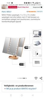 Make-up spiegel met LED verlichting, Huis en Inrichting, Woonaccessoires | Spiegels, Minder dan 50 cm, Ophalen of Verzenden, Zo goed als nieuw