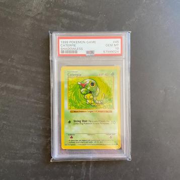 Pokémon #45 Caterpie Shadowless PSA 10 beschikbaar voor biedingen