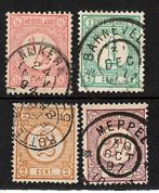 817 nvph 30-33 cijferzegels 1876-1894 gebruikt zie scans., Postzegels en Munten, Postzegels | Nederland, Ophalen of Verzenden