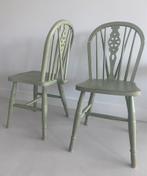 Set van 2 antieke Windsor Wheelback eetkamerstoelen, Ophalen, Gebruikt, Twee, Overige kleuren