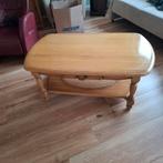 Zwaar massief licht eiken salontafel, Huis en Inrichting, Tafels | Salontafels, 100 tot 150 cm, Minder dan 50 cm, Rechthoekig