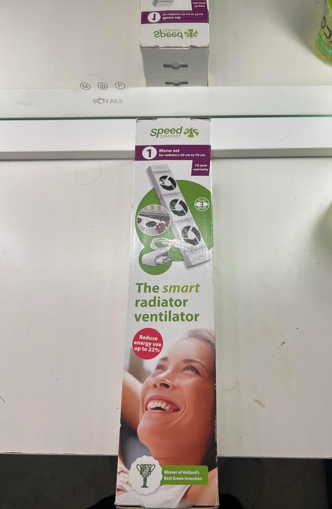 Radiator Ventilator - Verbeter de Warmteverdeling!, Doe-het-zelf en Verbouw, Verwarming en Radiatoren, Nieuw, Radiator, Minder dan 200 watt