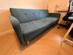 Made dot com - Slaapbank / Sofa Bed - Groen/blauw suede, Huis en Inrichting, Ophalen, Eenpersoons, Zo goed als nieuw, 120 cm