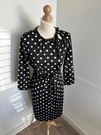 King Louie maat L polkadot Violet jurk zwart wit