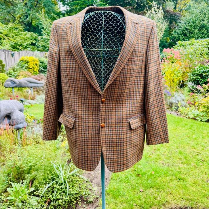 Tweed Colbert Burberry mt 56 zgan, Kleding | Heren, Kostuums en Colberts, Zo goed als nieuw, Maat 56/58 (XL), Overige kleuren