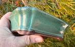 Bonsai schaal Turquoise geglazuurd aardewerk 14,1x11,3x4, Tuin en Terras, Ophalen of Verzenden, Zo goed als nieuw, Aardewerk, Rechthoekig