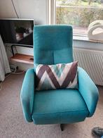 Luxe Turquoise relaxstoel van Multomeubel, Ophalen, Zo goed als nieuw, 50 tot 75 cm