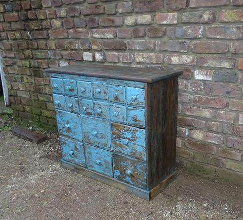 oud ladekastje ladekast kast uit werkplaats in frankrijk, Antiek en Kunst, Curiosa en Brocante, Ophalen