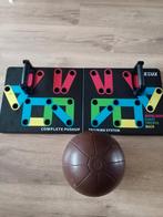 Opdruk bord +medicijnbal 2 kg, Sport en Fitness, Fitnessmaterialen, Ophalen, Gebruikt